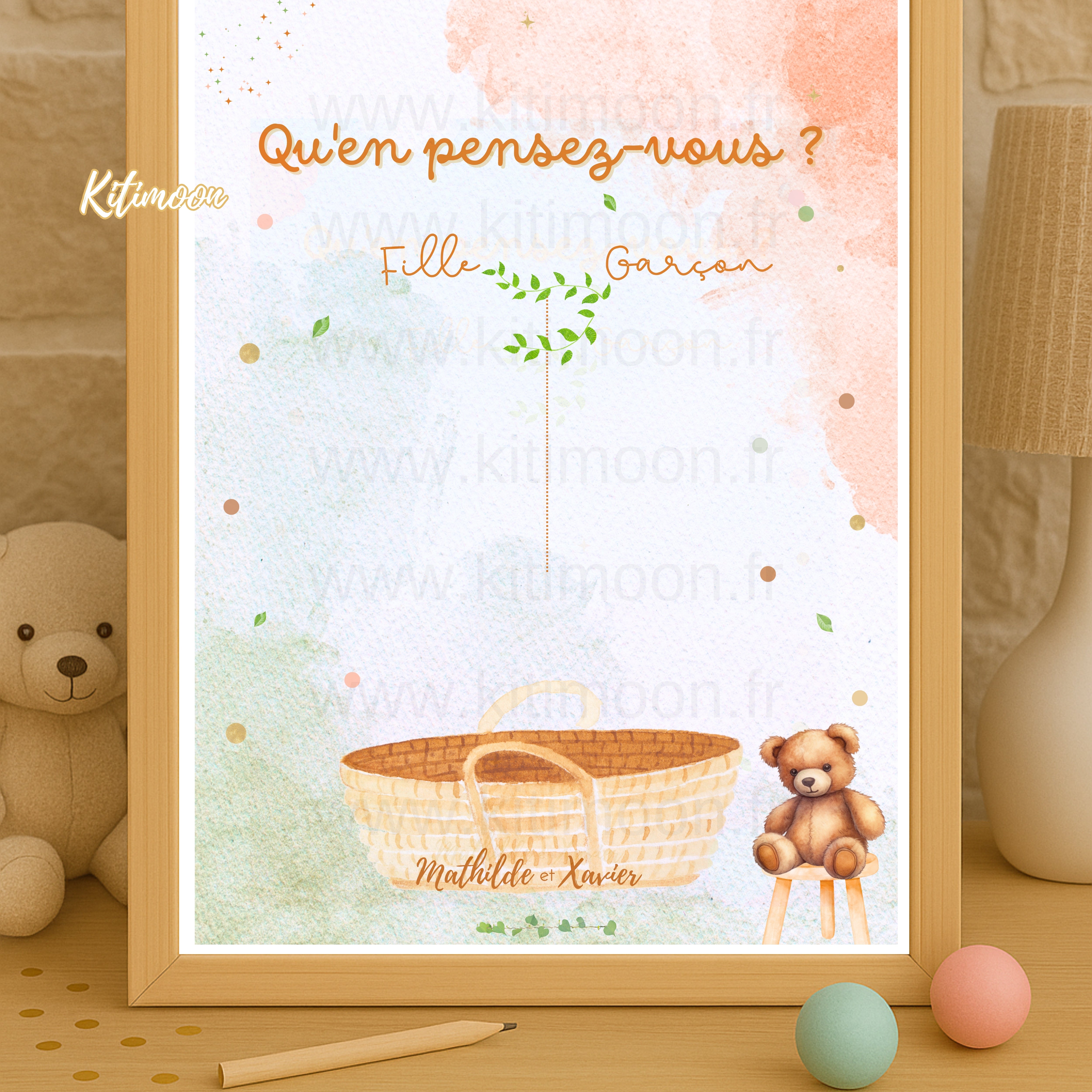 Tableau de Vote Gender Reveal