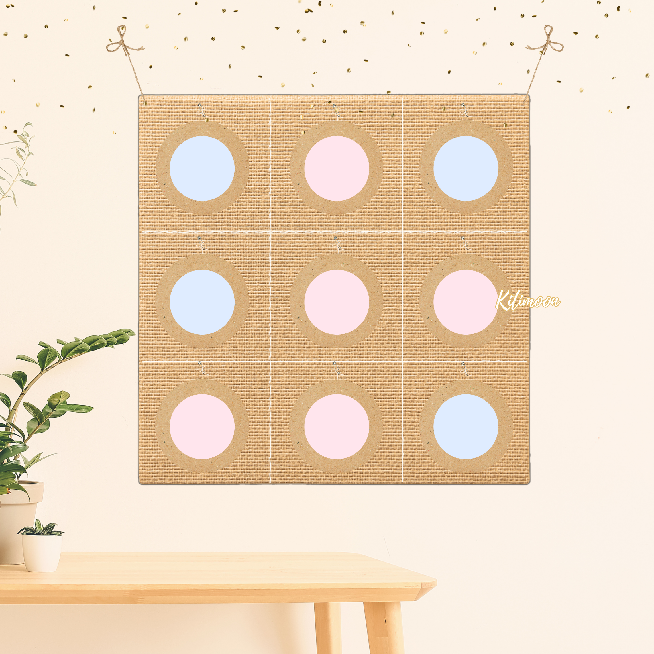 Morpion Géant Gender Reveal 