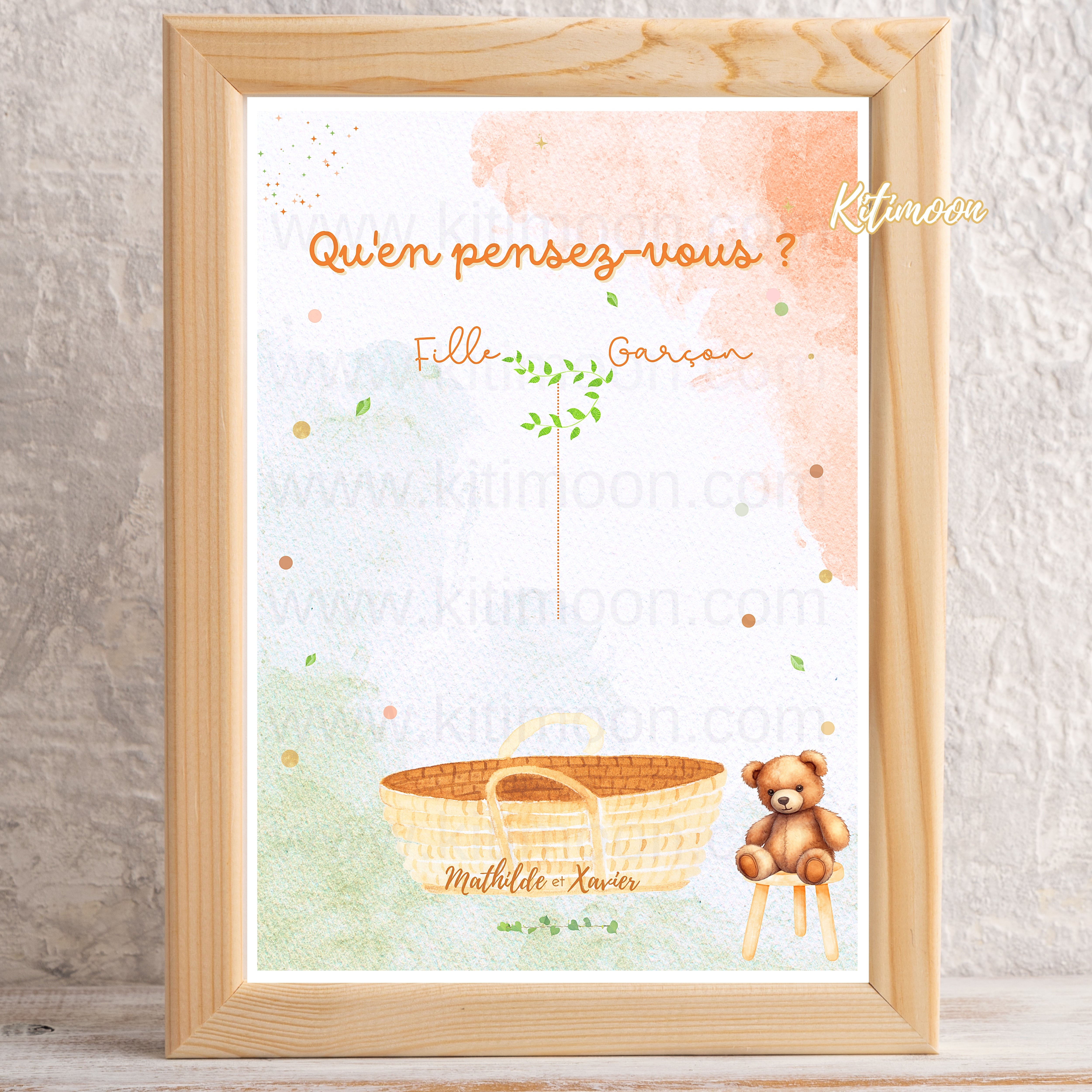 Tableau de Vote Gender Reveal