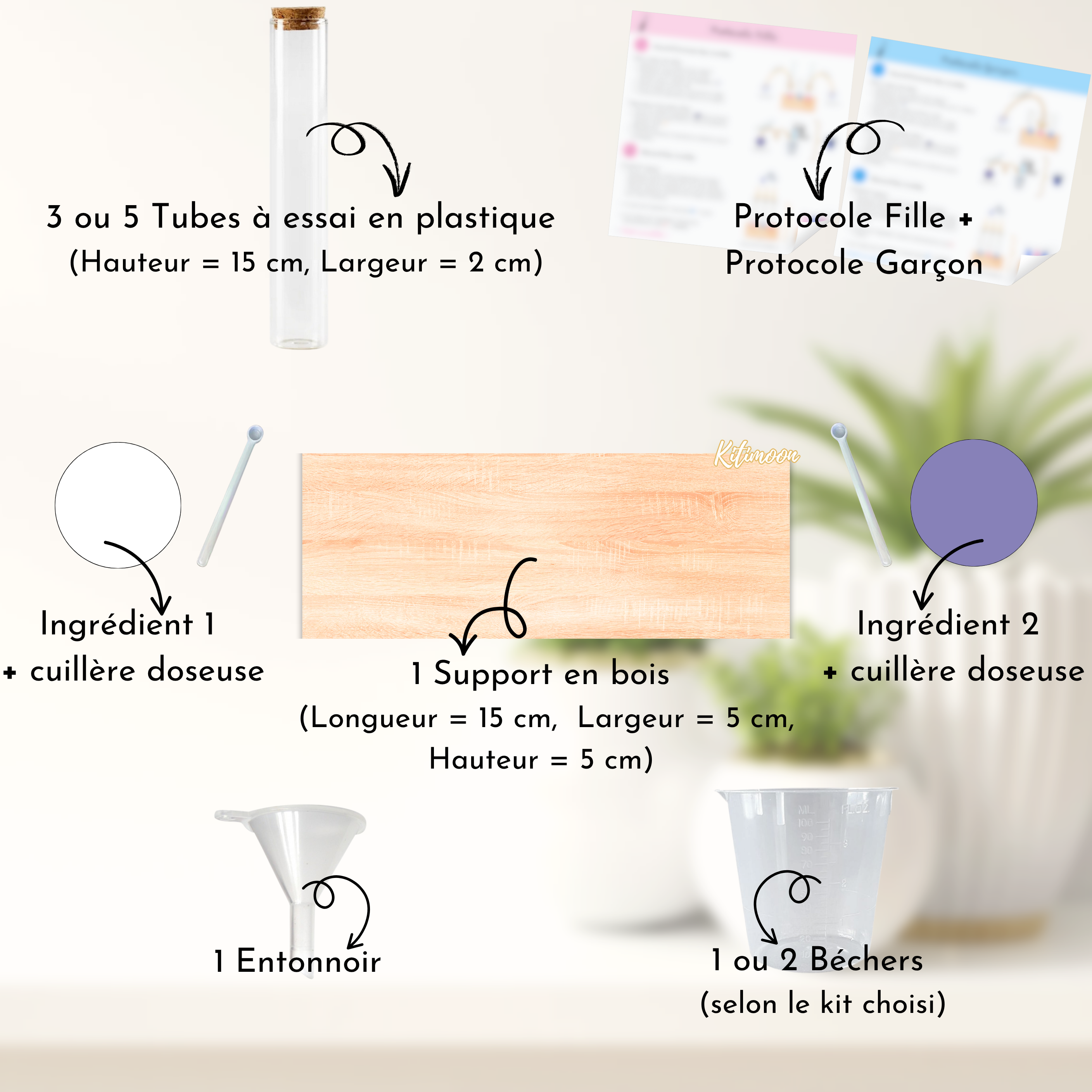Potion magique rose ou bleue – révélation du sexe de bébé par réaction chimique
