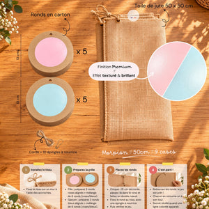 Kit Morpion Géant – Jeu Gender Reveal