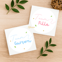 Stickers Team Fille / Team Garçon